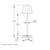HOME LIGHT Stona punjiva lampa 13T25, 3W, 3000K, Ip44, Siva