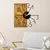 WALLXPERT 29 Zidni sat Wooden Clock, Crni
