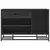 Klupa za cipele crna 80x40x53,5 cm od drveta i metala