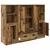 Highboard s ladicama 3 pcs Staro drvo Konstruirano drvo