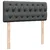 Vidaxl Box spring postelja z vzmetnico temno siva 120x190 cm blago
