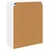 Vidaxl Viseča omarica z vrati Bela 80 x 31 x 100 cm Konstruiran les