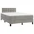 Vidaxl Box spring postelja z vzmetnico LED sv. siva 120x190 cm žamet