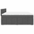 Vidaxl Box spring postelja z vzmetnico temno siva 200x200 cm blago
