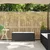 Vrtna klupa s jastukom crna 110x30x40,5 cm poliratan