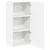 vidaXL Stenska kuhinjska omarica Bela 50 x 31 x 100 cm Konstruiran les