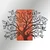Sombra del Bosque -4 RedBlack Decorative Wooden Wall Accessory