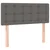 Vidaxl Box spring postelja z vzmetnico LED siva 120x190 cm um. usnje