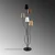 Opviq Podna lampa Bonibon-13233, 44 x 44 x 160 cm, 5 x E14, Smeđa