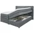 MID.YOU POSTELJA BOXSPRING 180 cm x 200 cm , tekstil antracit