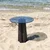 Hanah Home Klub sto Thales 50x50x50cm Tamnosivo-Crni