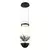 LED viseća lampa FK2025-16V BK+WH