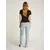 Tommy Jeans Majica črna/bela
