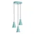 Opviq Luster Konikkem-6357-3, 75-114cm, O40 cm, 3xE27, Tirkizni