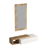 Hanah home Polica 82x15,8x29,6cm Bež-Bela