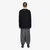 Majice Y-3 Pleated Oversized Long Sleeve Tee Black XL
