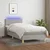 Vidaxl Box spring postelja z vzmetnico LED svetlo siva 90x190 cm blago