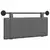 vidaXL Visoki naslon za glavo Temno siva 110 x 55 x 5 cm blago