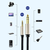 Ugreen avdio kabel TRS 3.5mm jack/6.35mm jack 1m, siva