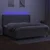 vidaXL Box spring postelja z vzmetnico LED sv. siva 200x200 cm blago