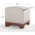 Atelier del Sofa Tabure Lenover, 50x47x50cm, Krem