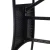 Vrtni stol crni 80 x 80 x 74 cm od poliratana