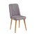 Hanah Home Set Trpezarijski sto, 2 trpezarijske stolice i klupa Santiago White Atlantic, Sivi