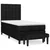 Box spring krevet s madracem crni 90x190 cm od tkanine