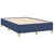 Vidaxl Box spring postelja z vzmetnico modra 120x190 cm blago