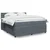 Vidaxl Box spring postelja z vzmetnico temno siva 200x200 cm žamet