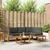 Set vanjskih sofa s jastukom 5 Komad Prirodna i antracit