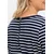 SHEEGO Majica  marine / bela