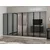 Hanah Home ormar sa reflektujućim staklom Nisa 20665, 360 cm, peščar