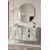 Hanah Home komoda Pega 150, 125 cm, bela / srebrna