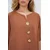 Trend Alacati Stili Ženski komplet bluza i pantalone Alc-X14122, Smeđi
