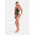 ARENA Enodelne kopalke LACE BACK SOLID  oliva / roza