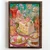 WallXpert uramljena MDF slika NAL020-46, torta, kolači i koktel u pastelnim tonovima, 35,5 x 47 cm
