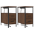 vidaXL Nočne omarice 2 pcs Rjavi hrast 30 x 48 x 61 cm Konstruiran les