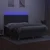 Vidaxl Box spring postelja z vzmetnico LED temno siva 160x200 cm blago