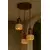 Opviq Luster Loer C, 3 x E27 Max, 40W, Braon