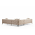 ATELIER DEL SOFA Ugaona garnitura Como Right Ecru