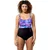 Speedo contour eclipse print anthracite/berry cool/wineberry xl - uk38
