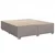 Vidaxl Box spring postelja z vzmetnico taupe 200x200 cm blago