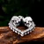 Ovratnica Skull Hollow Heart - SS8-1253P