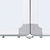 Magnetna bijela ploča sklopiva 160 x 40 x 1,7 cm aluminijska