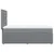 Vidaxl Box spring postelja z vzmetnico svetlo siva 90x190 cm blago