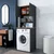 Hanah Home KD101 Ormarić za veš mašinu, Crni