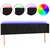 LED uzglavlje crno 203x16x78/88 cm baršunasto