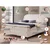 Bela boxspring postelja s prostorom za shranjevanje 160x200 cm Ornes – Ropez