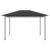 Paviljon 4x3x2,7 m antraciten 180 g/m2